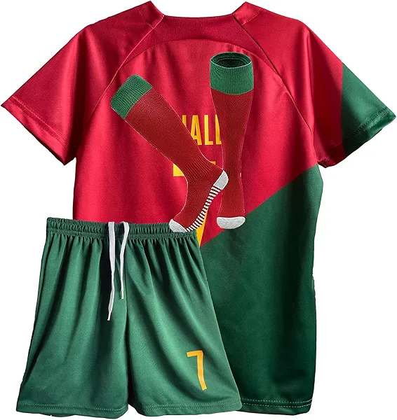 Soccer Jerseys for Boys Kids Football Training Uniform Soccer Fans Jerseys Youth Gift Kit Set
