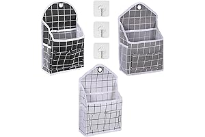 3-Piece Over-the-Door Wall Hanging Bra Storage Organizer