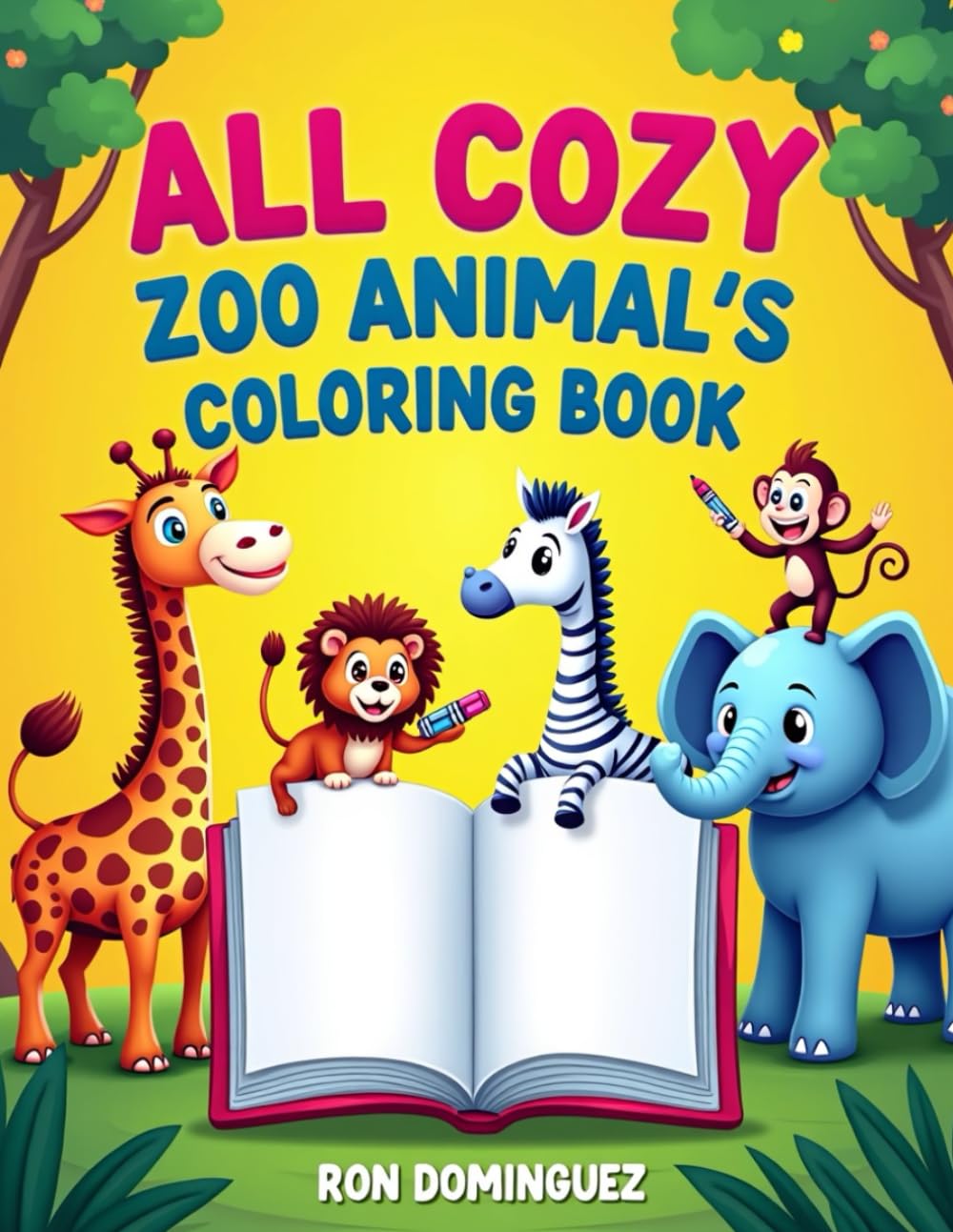 ALL COZY ZOO ANIMAL'S COLORING BOOK