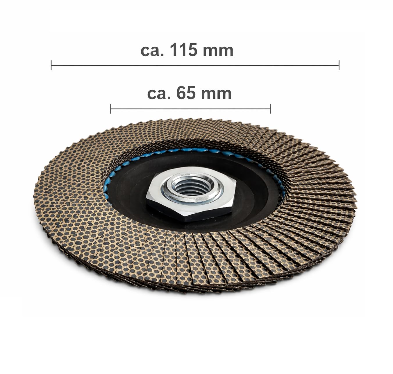 Disque abrasif diamanté K120 - Disque à lamelles (80 lamelles diamantées) - Pour carrelage, céramique, pierre naturelle, grès cérame, béton