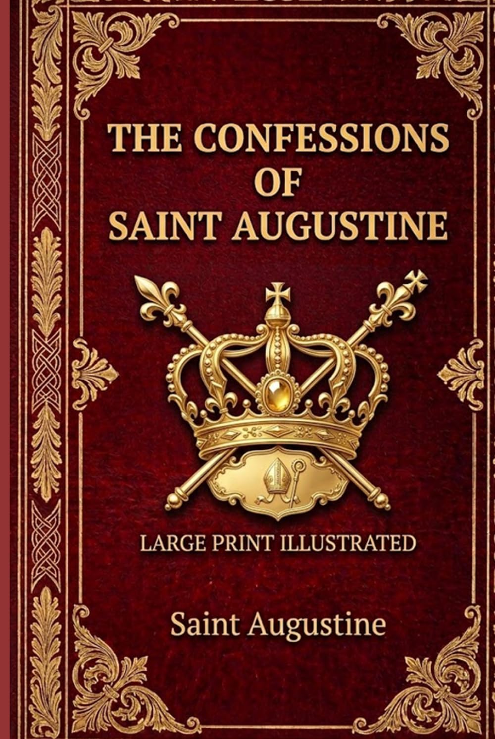 THE CONFESSIONS OF SAINT AUGUSTINE: LARGE PRINT EDITION