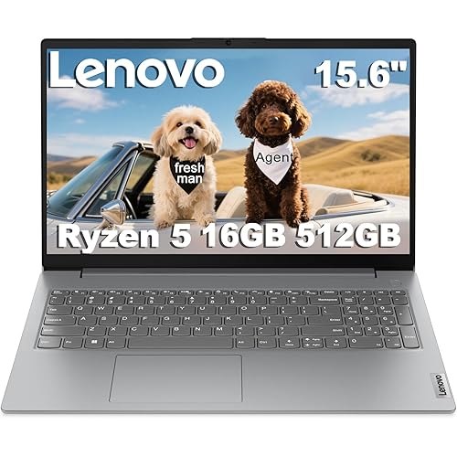 Lenovo V15 Gen 4 Business Laptop (15.6" FHD Anti-Glare, AMD Ryzen 5 7520U (> Intel i5-1235U), 16GB DDR5, 512GB SSD) for Students & Home, Numeric Keypad, Webcam w/Shutter, Ethernet, Wi-Fi 6, Win 11 Pro