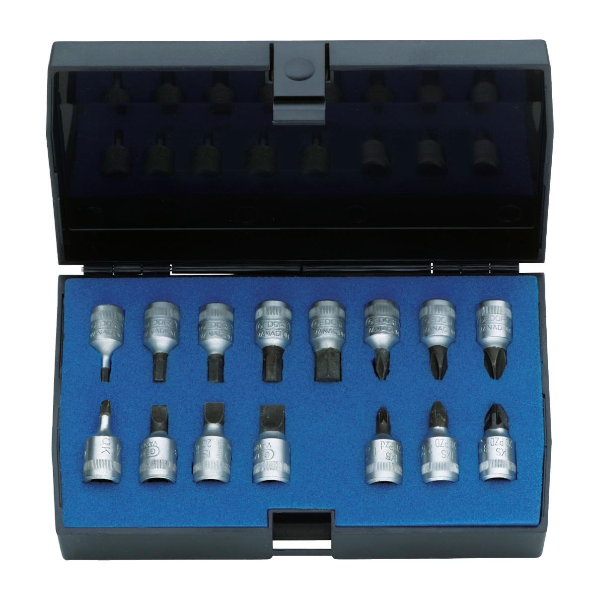Juego de vasos de destornilladores 1/4" IN-IS-PH-PZ