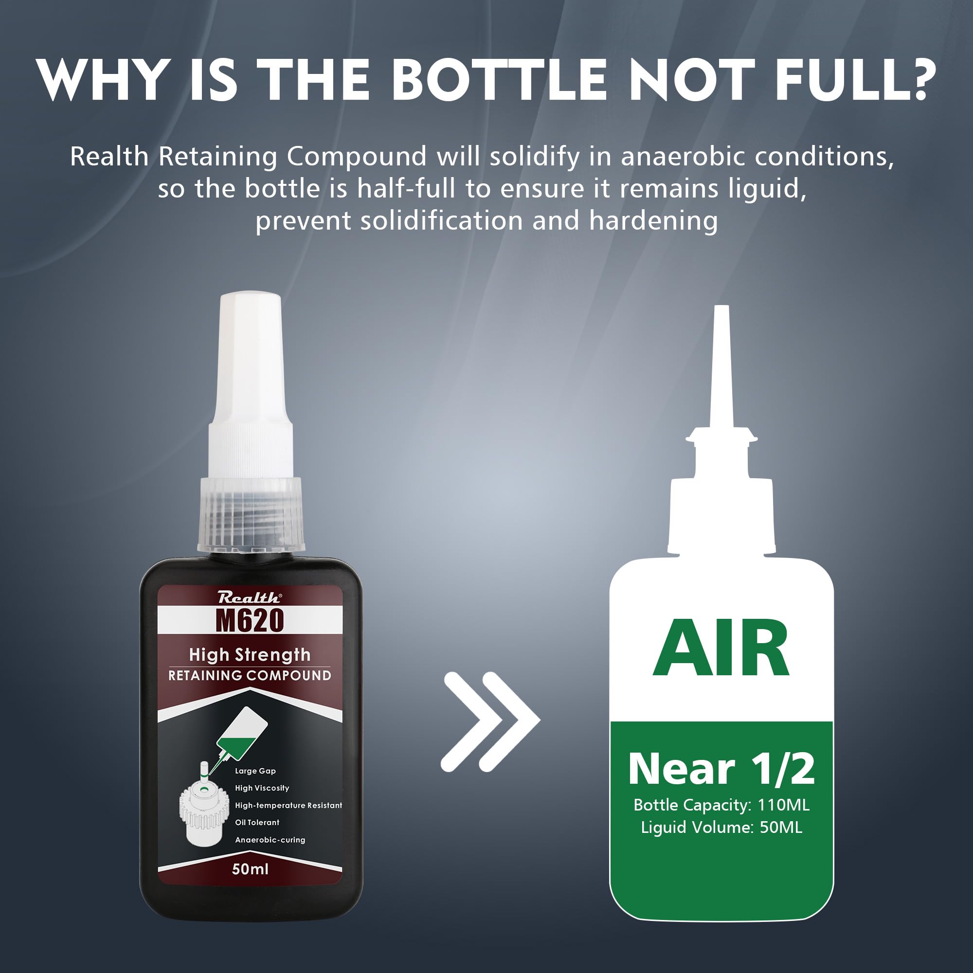 Realth High Temp Retaining Compound - 50ml -3
