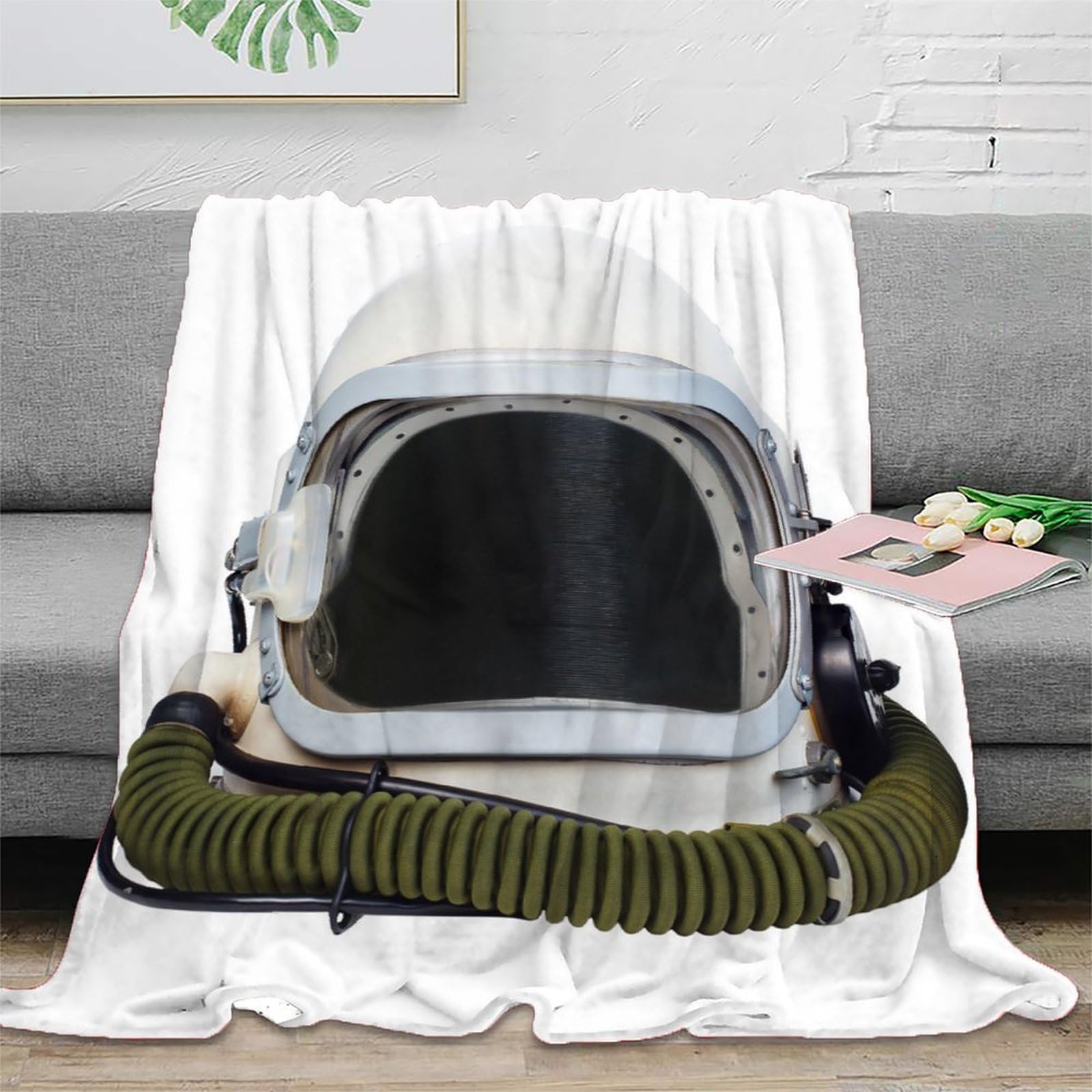 Plaid anti-bouloche espace grand format pour éviter les peluches