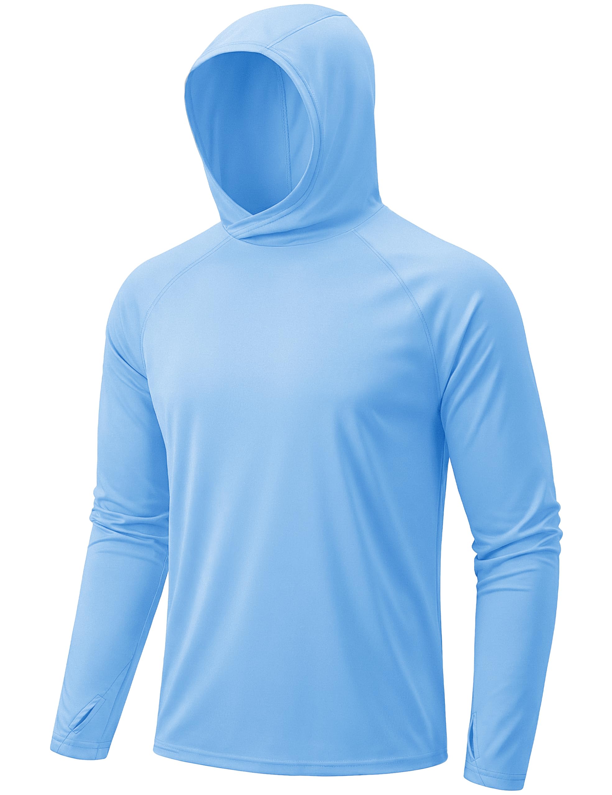 TACVASEN Men's Sun Shirts UPF 50+ Lightweight Fishing Sun Hoodie Long Sleeve UV SPF Swim Shirt Hiking Rash Guard