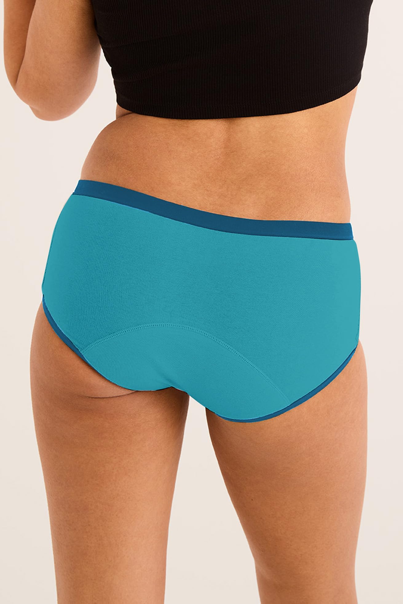 Selenacare Ropa interior menstrual para adolescentes (pack de 5) – Ropa interior menstrual para adolescentes, lavable, 100% vegana, sostenible, absorción de 20 ml