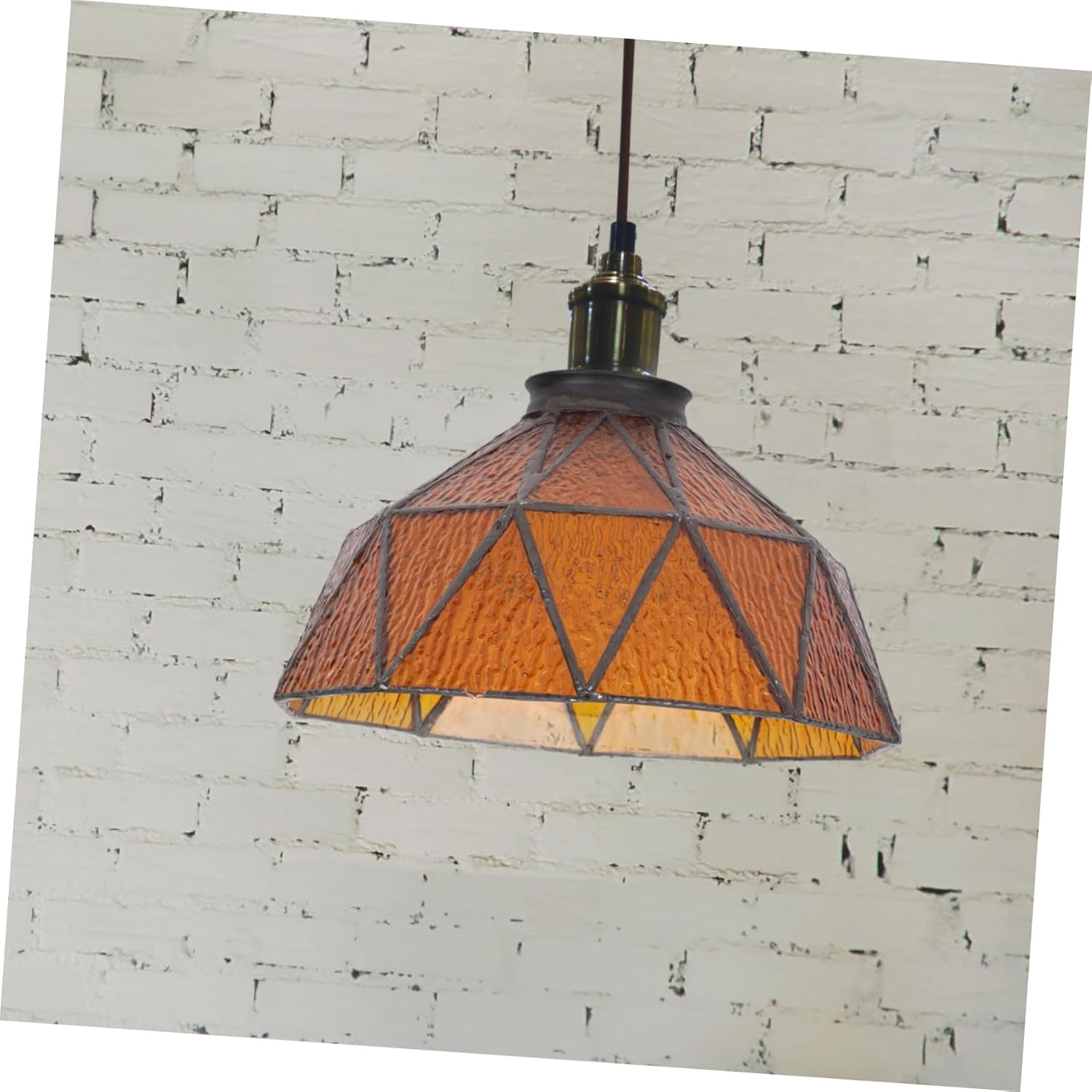 Gadpiparty Hanging Lamp Shade Glass Pendant Light Lampshade Lamp Shade for Bulb Decorative Vintage Lighting Accessories