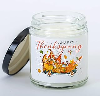 Thanksgiving Candle Happy Thanksgiving Fall Gnome Autumn, House Family Together Dinner Table Decoration, Thanksgiving Dining Decor Candle,Thankful Fall Turkey Party Thanksgiving Gift for Women Men