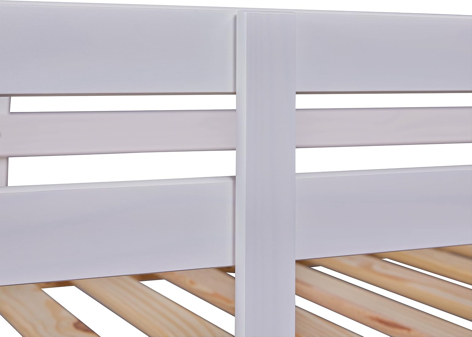 Detail of the slatted bed base installation
