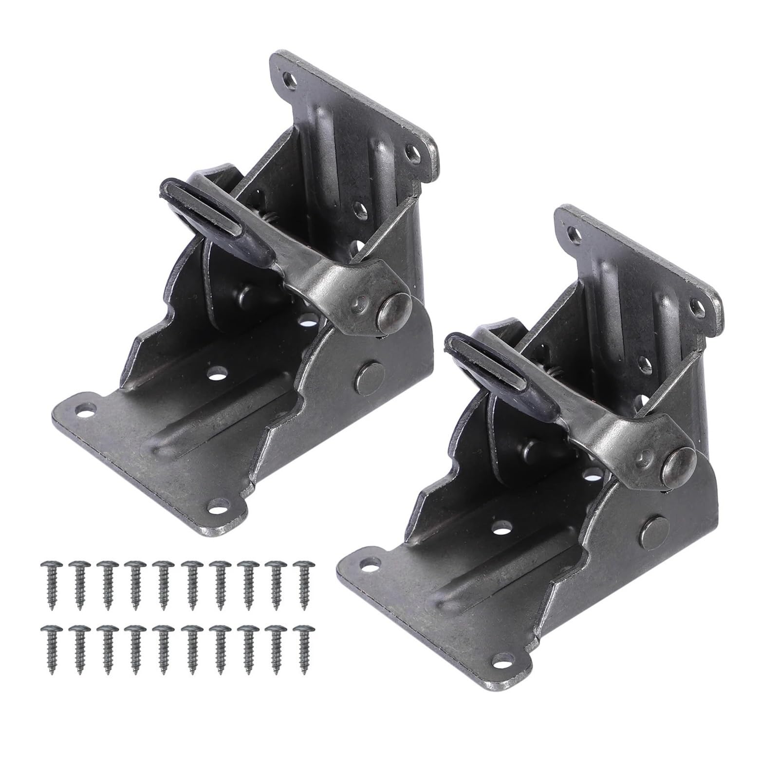 Folding Table Leg Bracket 10pc Self-Locking Support Metal Spring Activated Lock