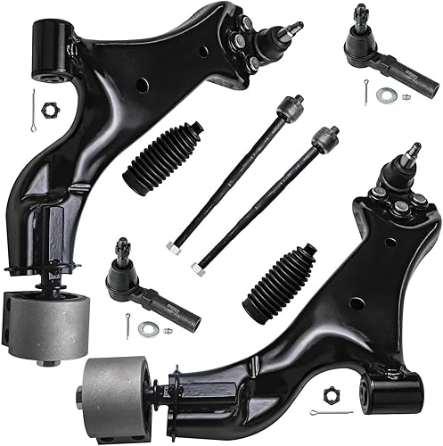 Miniatura 59 de Detroit Axle - Kit de brazos de control de extremo delantero RWD para Dodge Ram 03-06 2500 3500, 2 brazos de control superior con rótula 2 varillas
