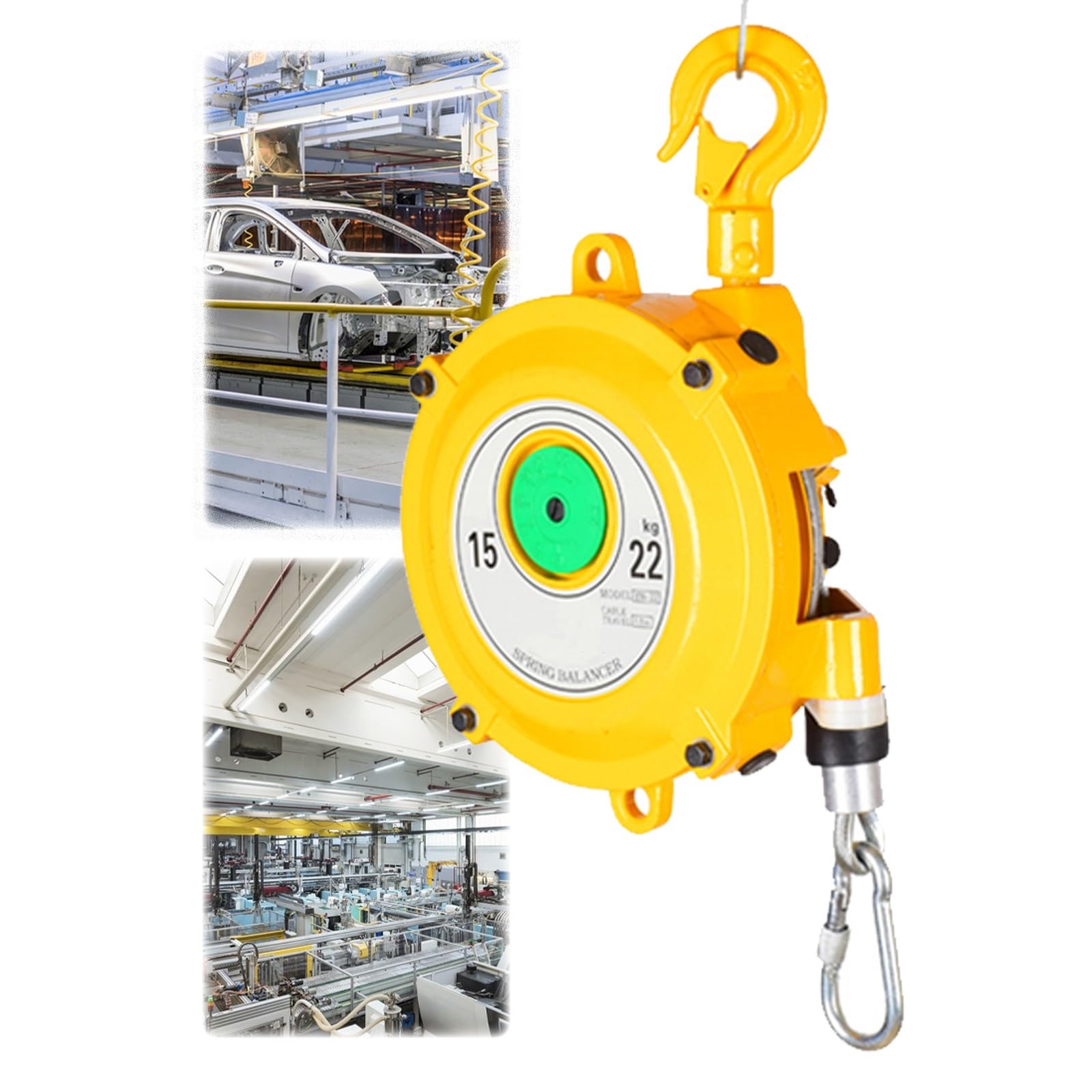 WEKONUMEX Retractable Spring Balancer, Spring Balancer Retractor Tool Holder Multiple Sizes For Automotive Assembly Lines(15-22kg)