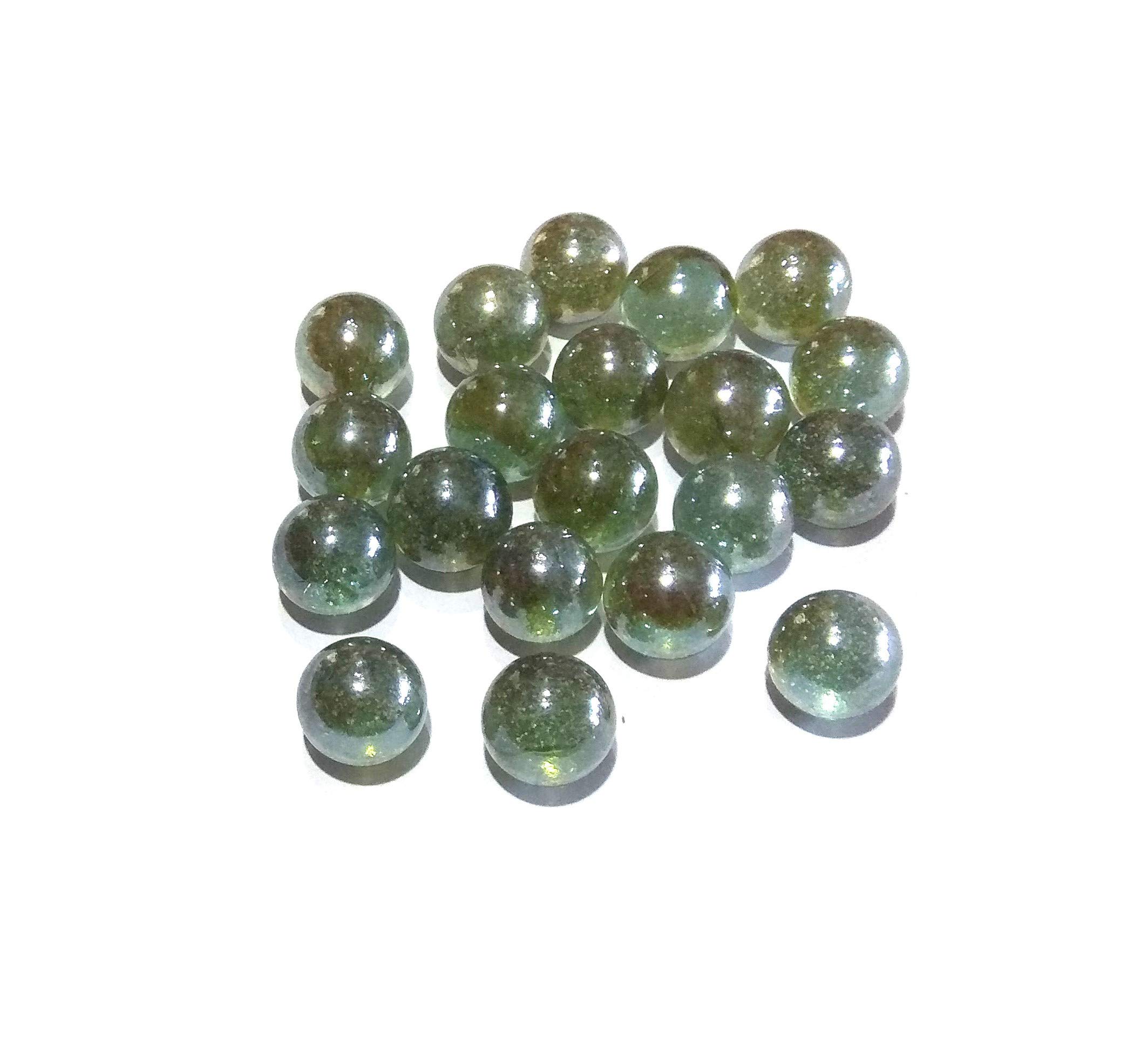 DSOM 25 Pcs of Large Size Glass Marbles with Shooter Unique Collection