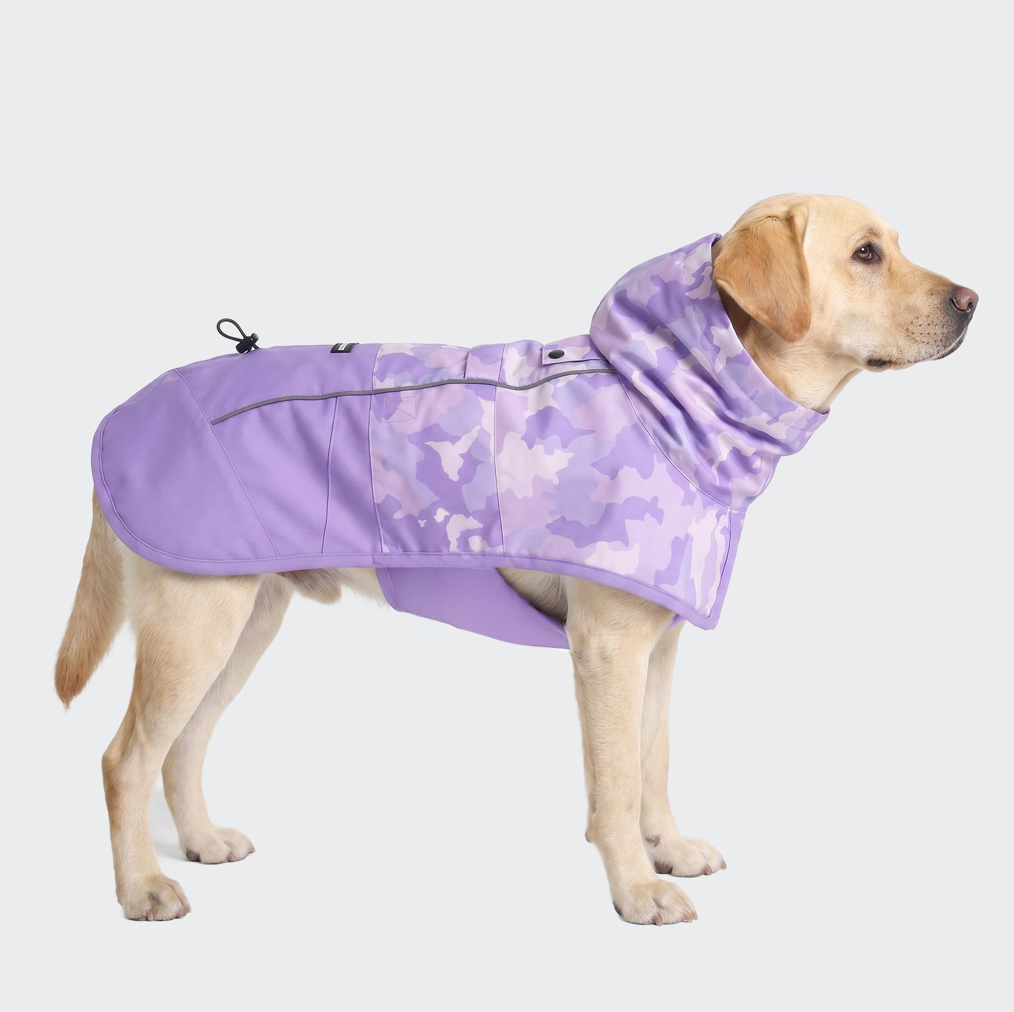 Spark Paws Dog Raincoat - Waterproof Rain Jacket w/Hood, Full Coverage