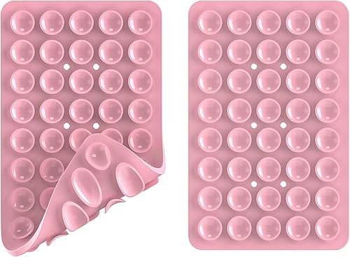 Miniatura 45 de Silicone Double Sided Suction Phone Case Mount, Detachable Hands Free & Strong Grip Holder for Selfies & Videos, Compatible iPhone Android