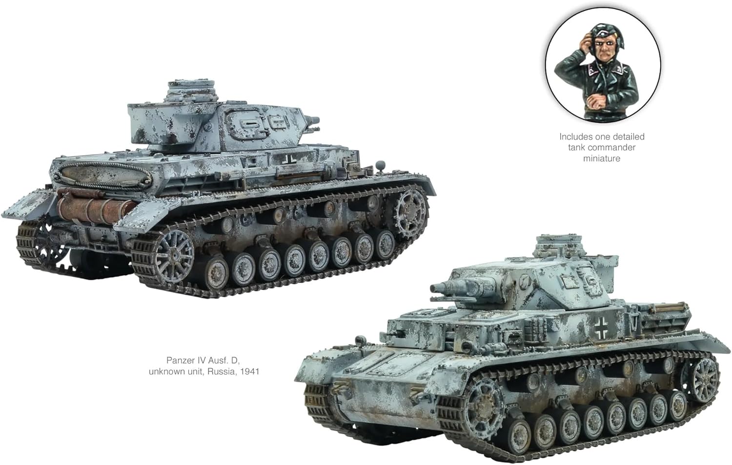 Warlord Games Bolt Action WWII Panzer IV Ausf. B/C/D Tank 1:56 Military Table Top Wargaming Plastic Model Kit 402012056