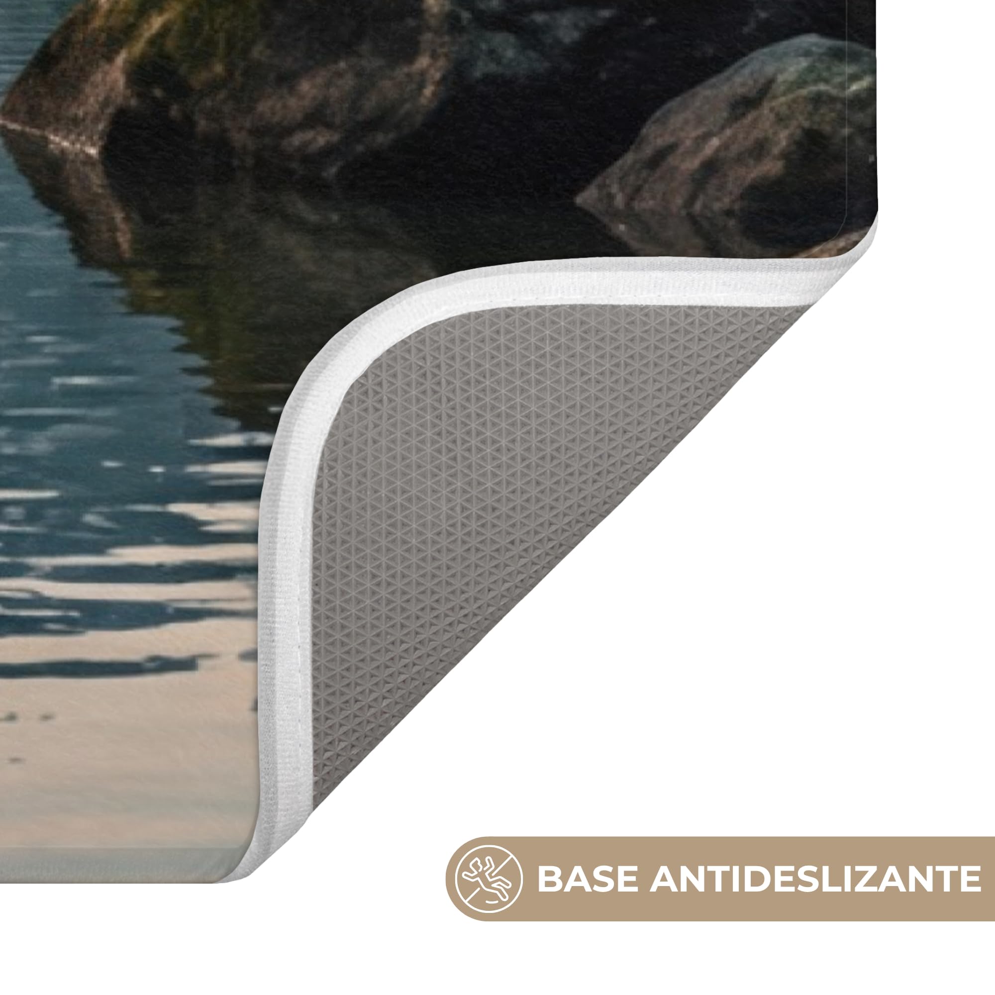 Alfombra De Baño Bathroom Bath Mat Lavable Tapete Antideslizante