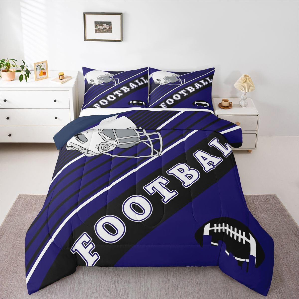 Football Comforter Set - Twin Size -11 Football Comforter Set - Twin Size -11