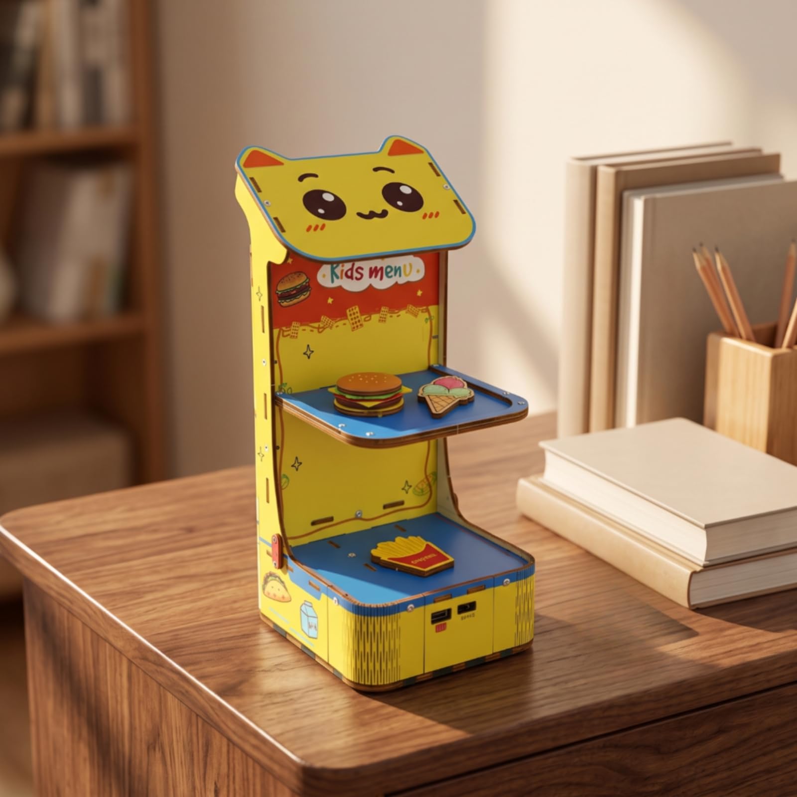 Perfeclan Robot Educativo de Ciencia Juego DIY de Robótica Robot de Entrega Ensamblable Madera con Componentes Completos y Mando a Distancia Adecuado para