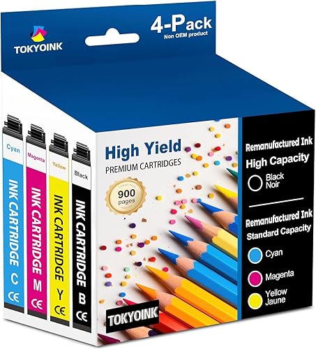 Miniatura 11 de TOKYOINK Cartucho de tinta de repuesto 245XL 246XL para Canon Ink 245 y 246 PG-245 CL-246 Pack de combo de color negro compatible para impresoras