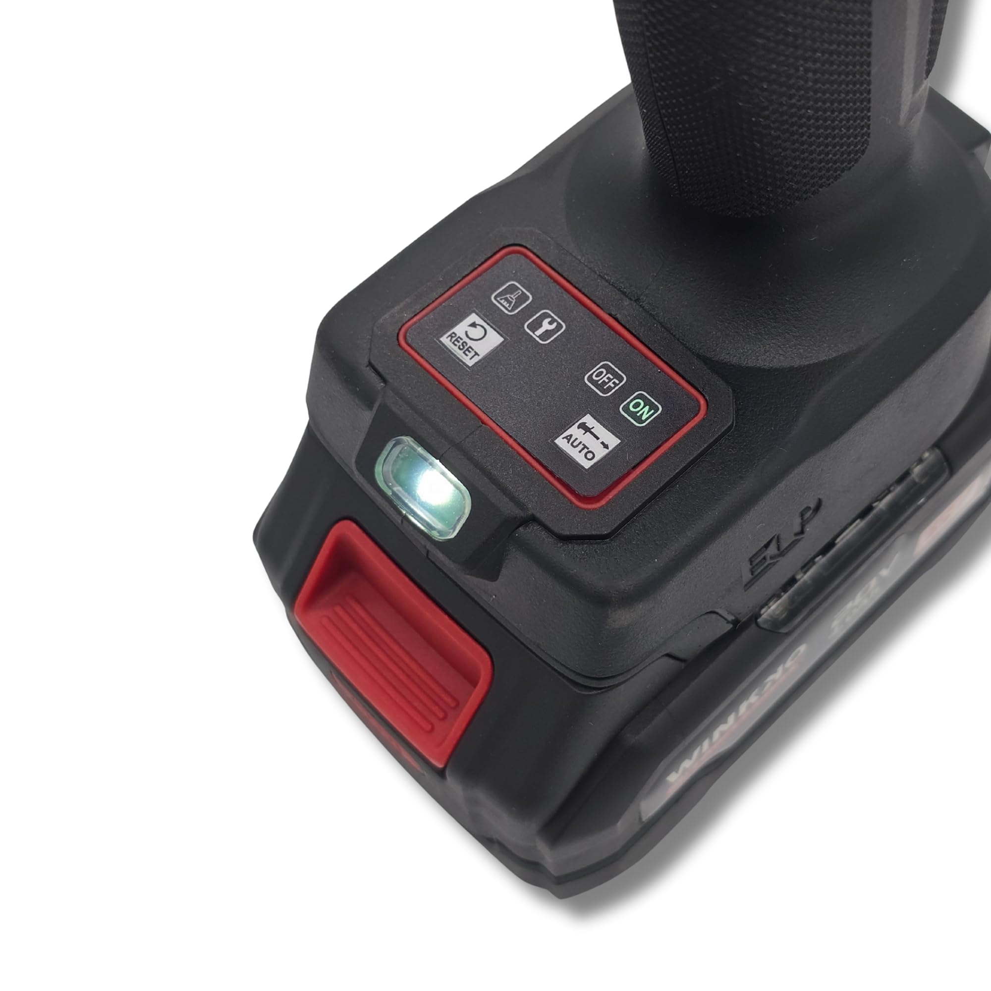 Remachadora Eléctrica Industrial Brushless 20V 4.0Ah, 2.4 a 6.4 mm, 16000N de Fuerza, 2 Baterías, Cargador y Maletín Resistente.