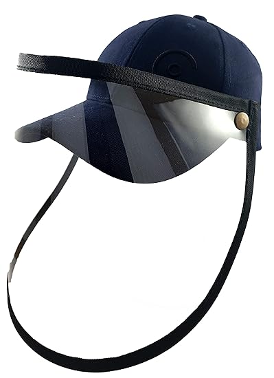 Coreteq Unisex Baseball Cap with Removable Facesheild (Oxford Blue)