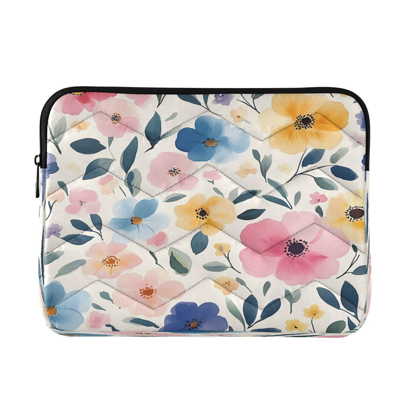 BOESI Watercolor Colorful Flowers Laptop Inner Bag, Laptop Case, Computer Sleeve, Lightweight and Easy to Carry, Suitable for 13-14inch Laptops