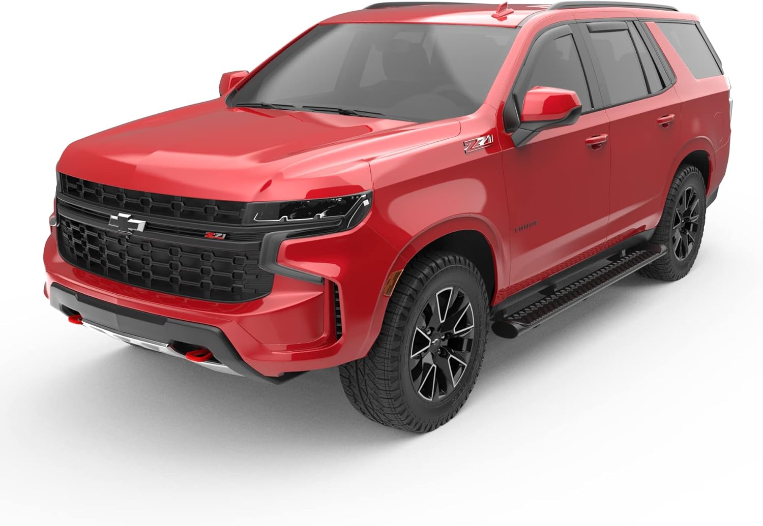 EGR 571885 in-Channel Window Visors Front and Rear Set, Matte Black Finish, Compatible with Chevrolet, GMC Tahoe, Yukon SUV Models