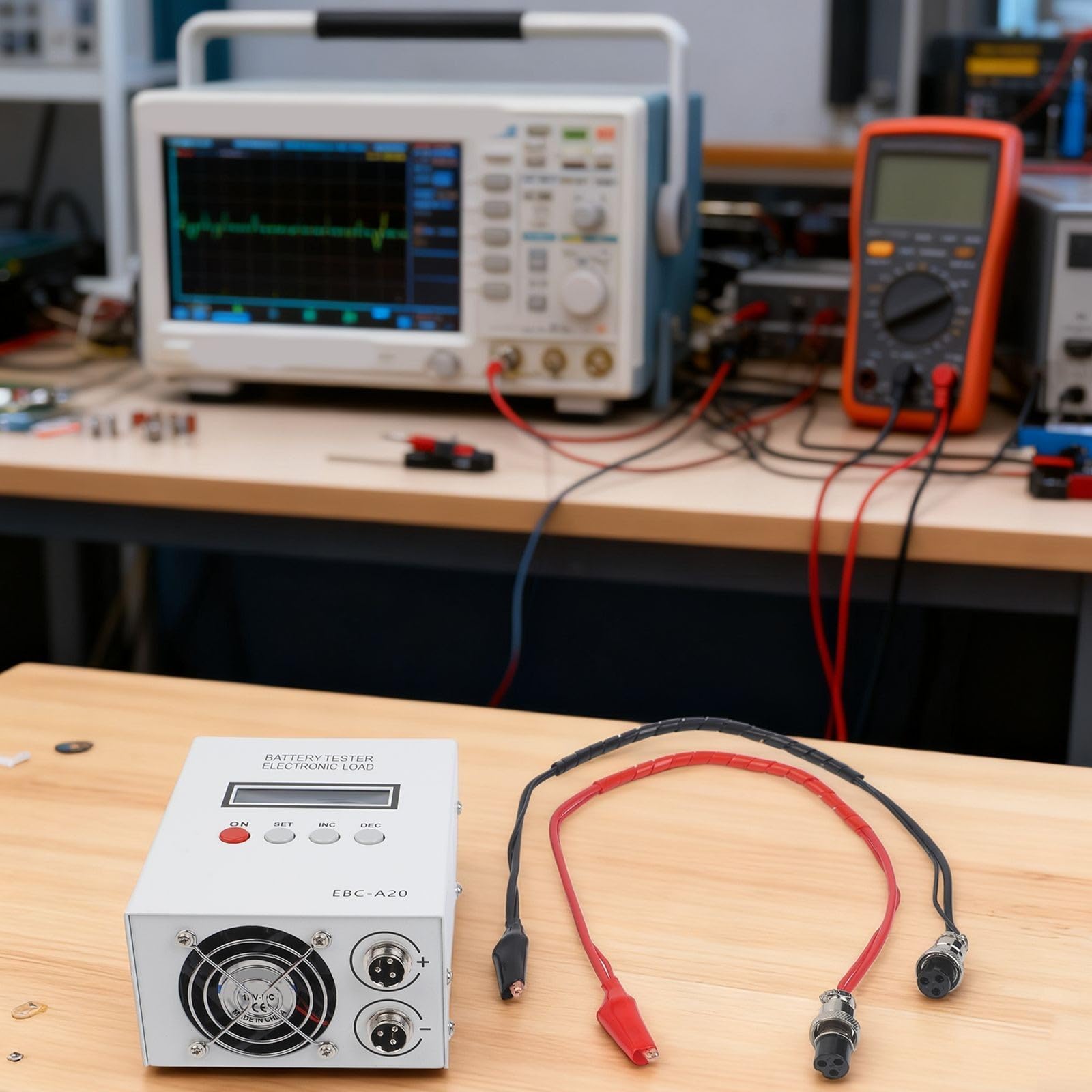 EBC-A20 Batteriekapazitätstester, 5A Ladung 20A Entladung 85W, PC-Softwaresteuerung, LCD-Display, für Li-Ion-Säurezellen, einstellbarer Strom (A)