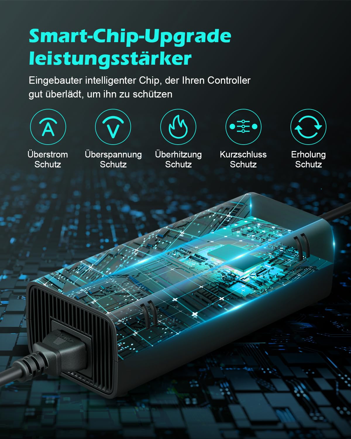 135W Netzteilkabel Kabel für Xbox 360 Slim, Universal Netzteil Netzteilkabel Kabel für Xbox 360 Slim, LED-Anzeigeleuchte AC 100V - 240V (EU)