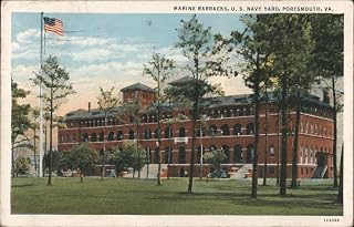 Marine Barracks, U.S. Navy Yard, Portsmouth, VA. Portsmouth, Virginia VA Original Postcard