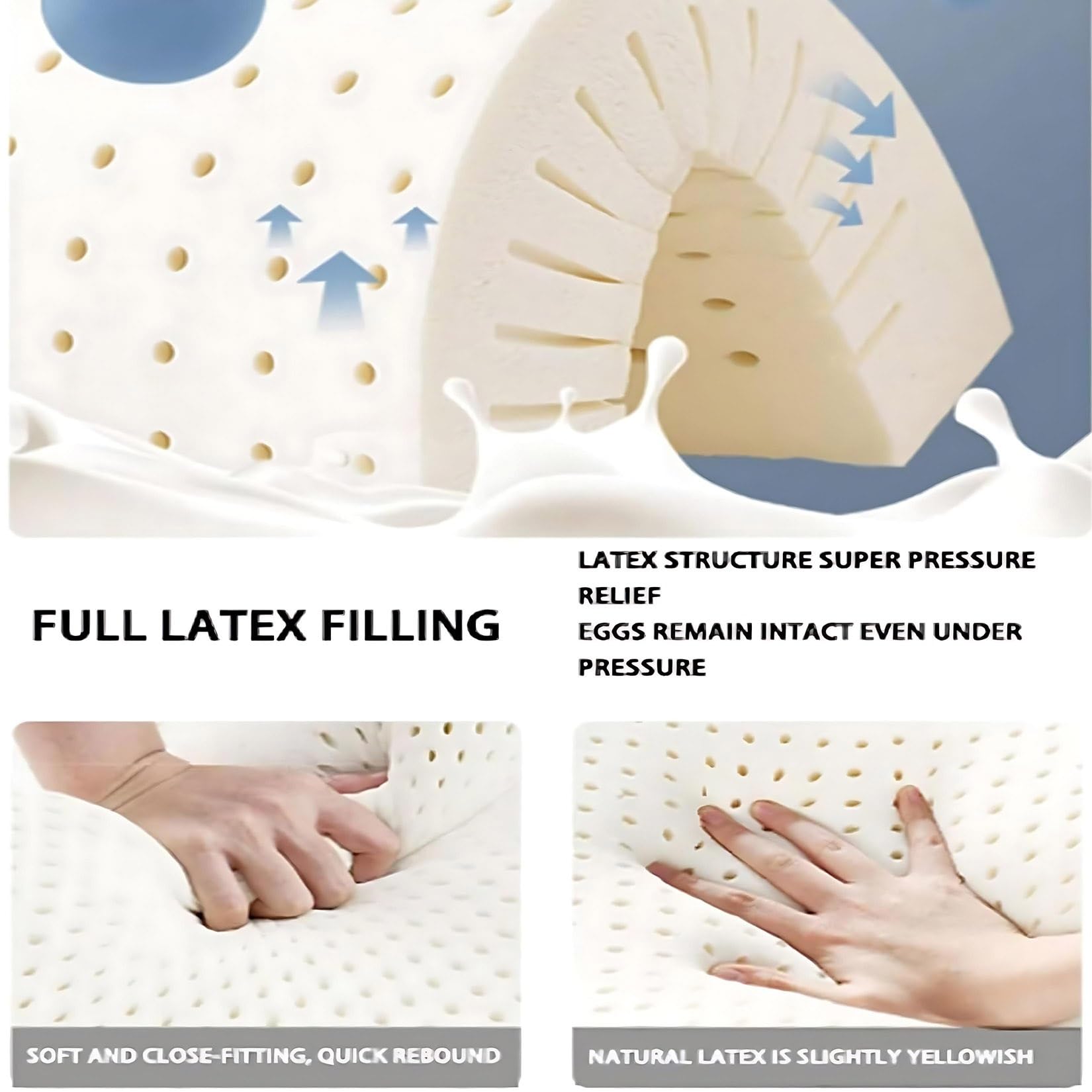 Sobrecolchón de Microfibra - Muy Suave y Cómodo con Diseño Antideslizante, Lujoso Massage Bubbles, Funda Colchón Antialérgica(White 9cm,150 x 200 Double)