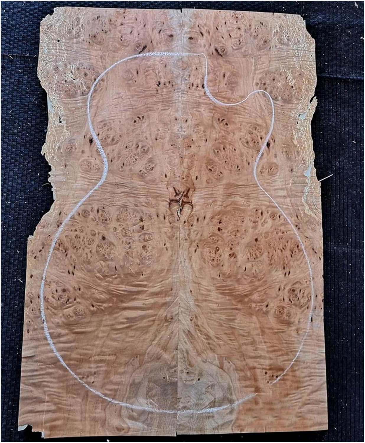 DIY.未完成のDIYギターボディ メープルバールギターのベニヤの厚さギターを作る材料アクセサリー (Color : 3)