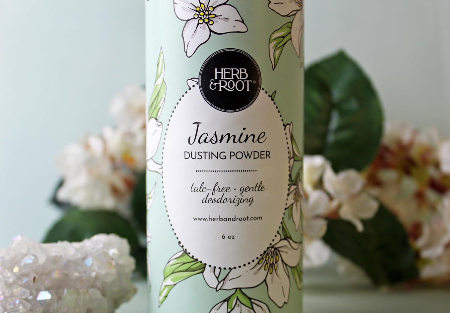 Herb & Root Talc Free Body Dusting Powders. Rose, Vanila, Sandalwood, Lavender, Jasmine, and Gift Sets (Full Size, Jasmine) - Image 5