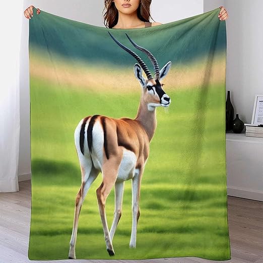 Antelope Blankets 3D Print Animal Print Flannel Fluffy Warm Bed