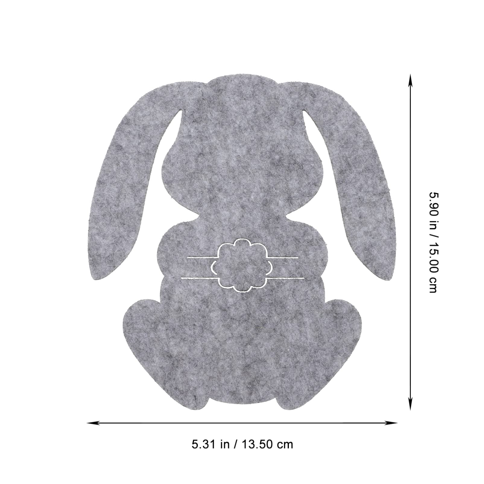 12 Portaposate Pasquali A Forma Di Coniglio In Feltro - Decorazione Tavola - Foto 7