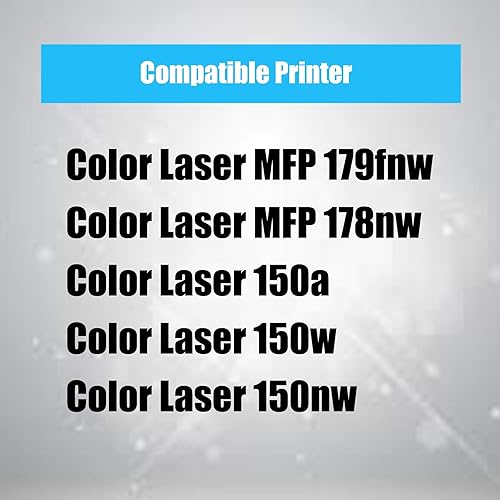 Miniatura 2 de 4Benefit - Cartucho de tóner compatible con HP 116A, W2060A, W2061A, W2062A, W2063A, trabajo en color, impresora Laser Jet 150A 150nw MFP178nw 179fnw