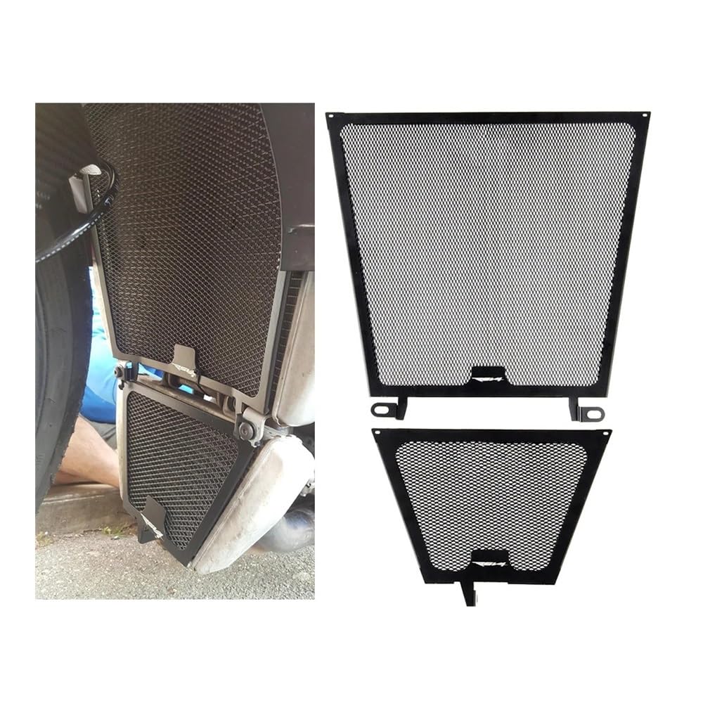 Grille De Protection Radiateur Pour Aprilia RSV4 1000 / Tuono V4 - Alliage Aluminium CNC, Noir - Anti-débris - 2