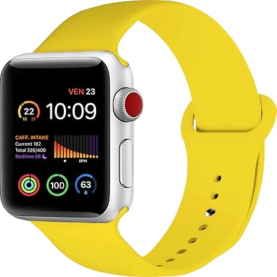 IceSword Sport Band For Apple Watch Bands 41mm 40mm 38mm, Soft Silicone Sport Wristbands Replacement Strap with Classic Clasp Cute iWatch Series SE 8 7 6 5 4 3 2 1 Women Men 38/40/41mm