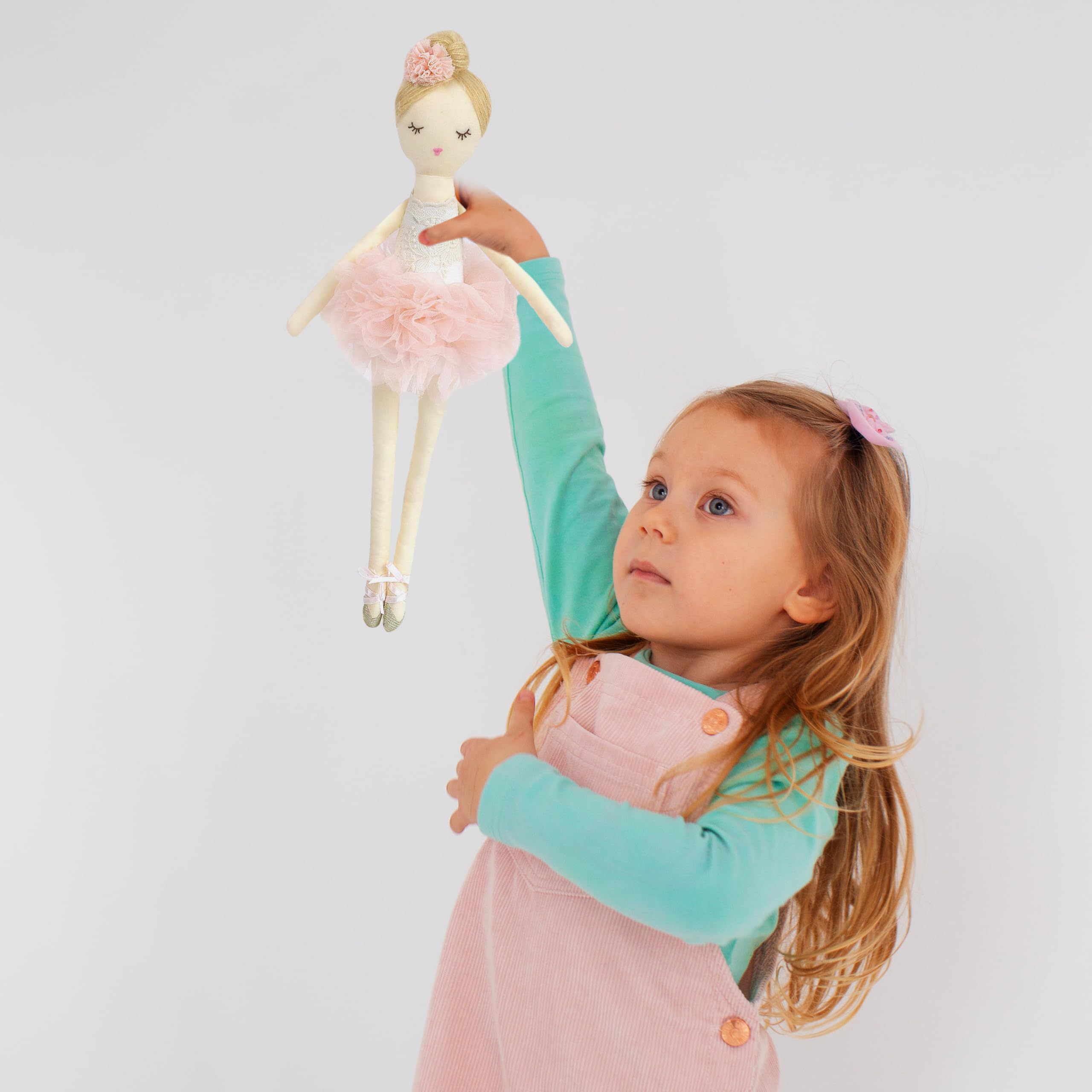 MON AMI Charlotte The Ballerina 15-Inch Stuffed Doll for Girls, Multicoloured, 15 inches - Image 4