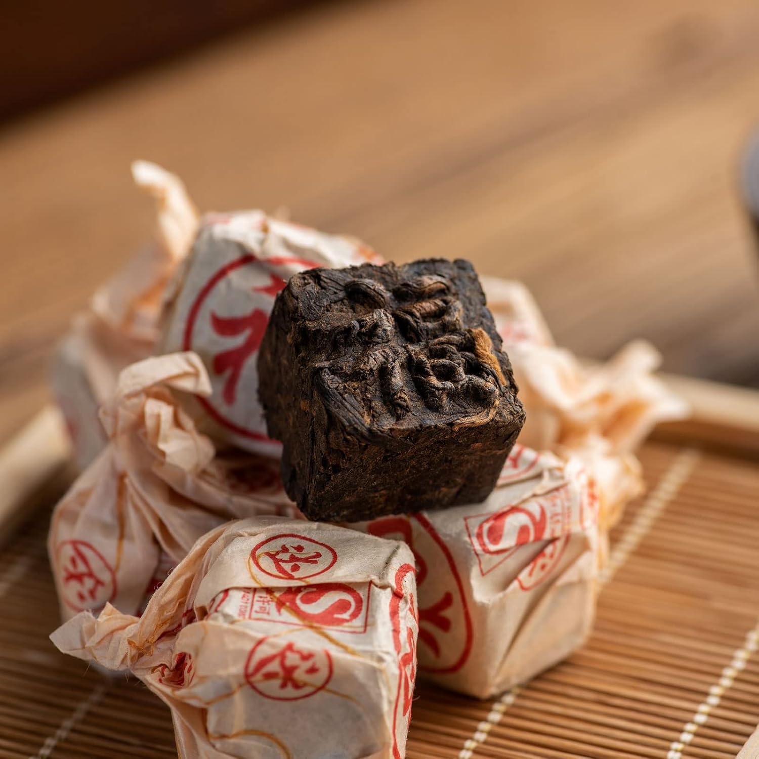 Teavivre Ripened Cube Tuocha Pu-erh Mini Brick Tea (3.5oz / 100g, Year 2006, Fermented) - Image 4