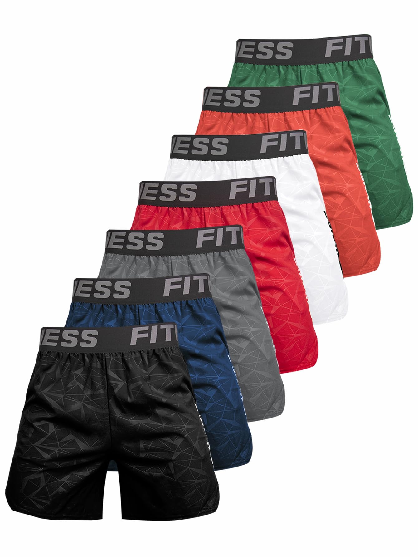5 Pack Mens Basketball Shorts with Zipper Pockets 9 Inch Mesh Athletic Gym Running Shorts Quick Dry