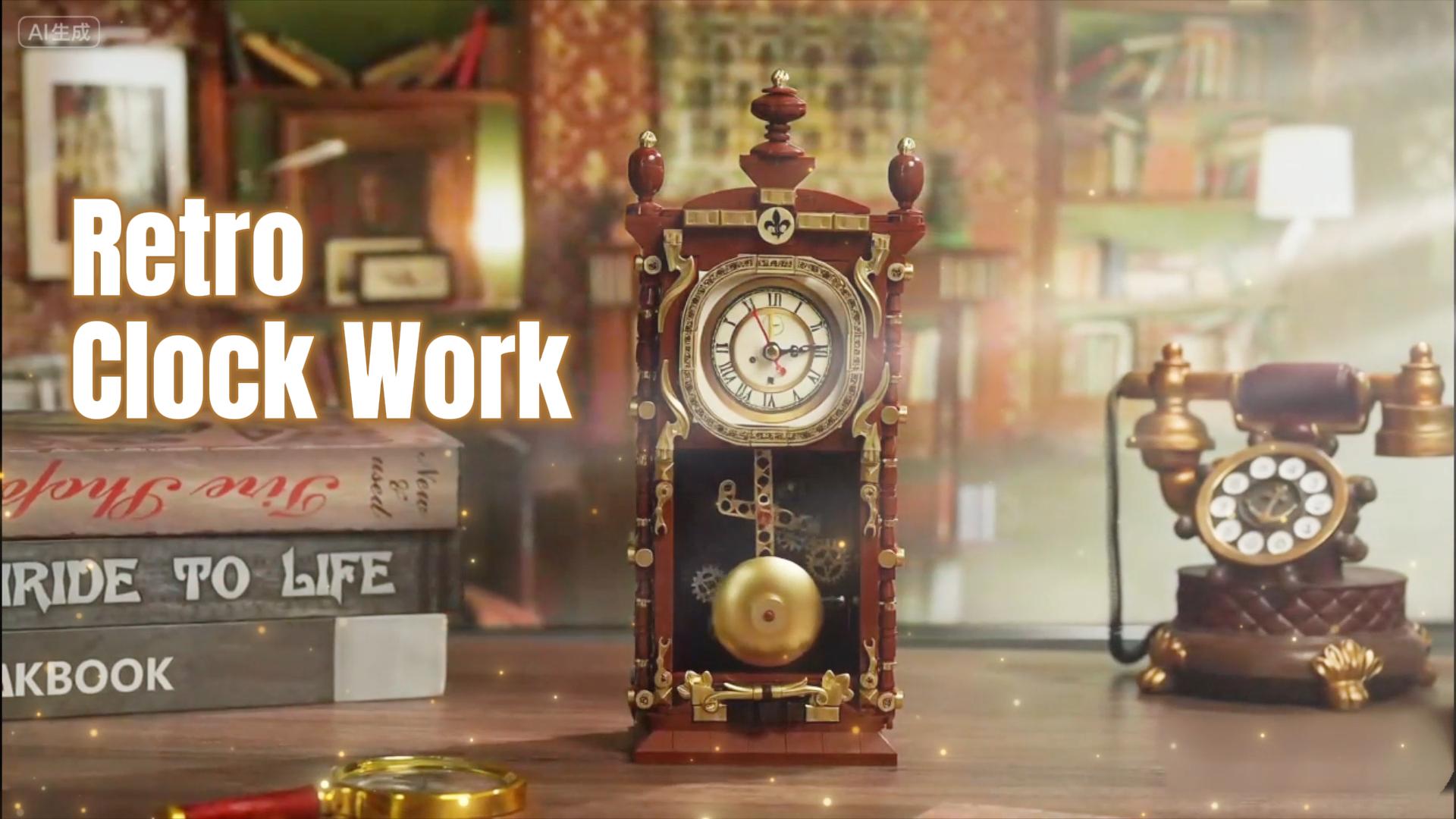Amazon.com: Retro Clock Building Block Set for Adults, Linkable