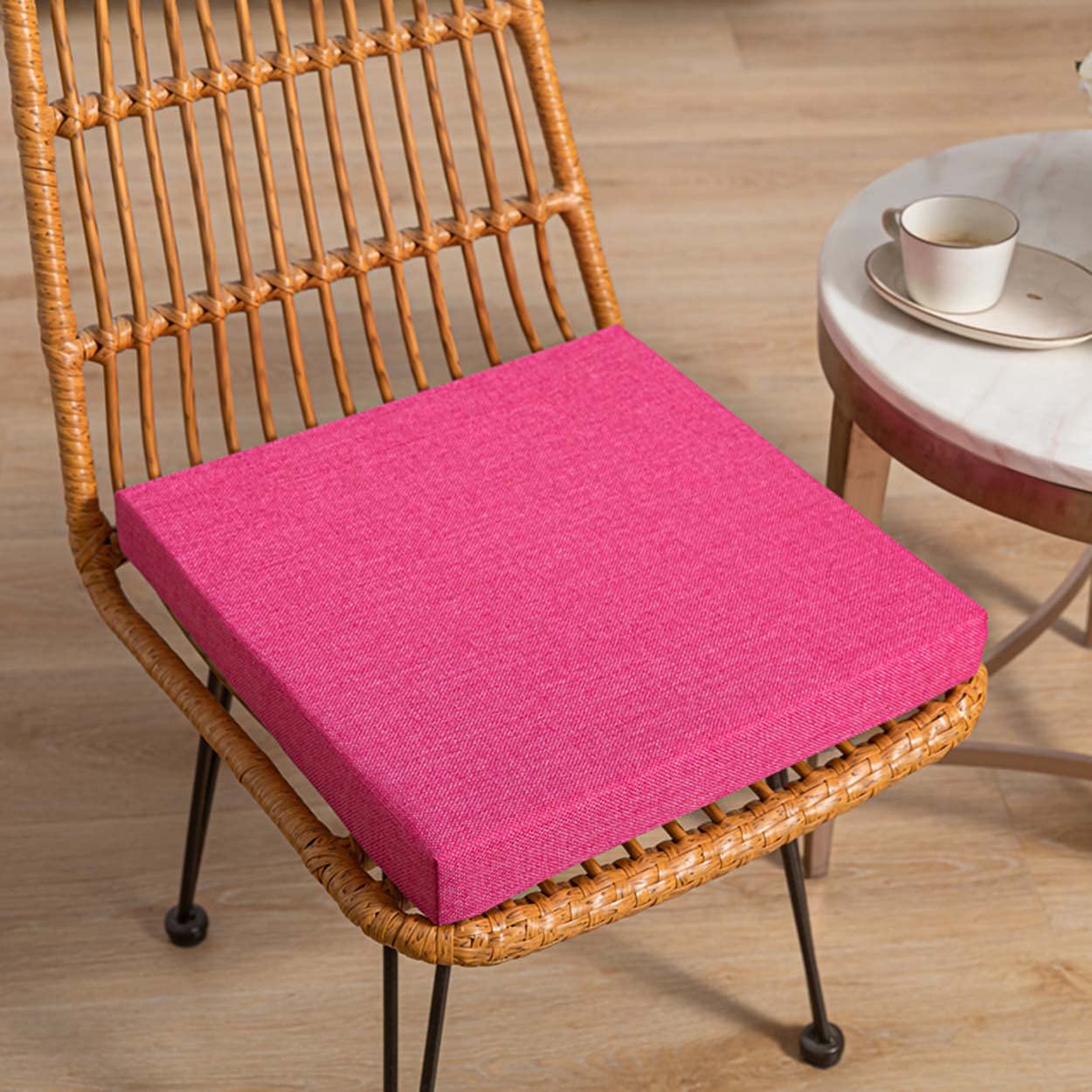 qing yun Garden Chair Cushion Pad,Dining Thick 5/8cm Seat Cushions Chair Pad,Sofa Seat Pad Chair Seat Cushions for Indoor Patio Outdoor (60X30X5CM,Pink)