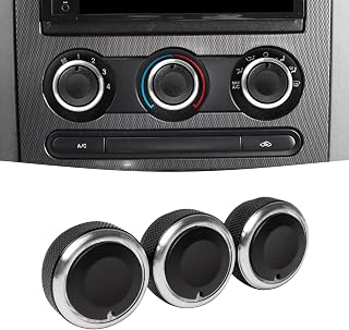 Upgrade Control Switch Knob Compatible with Ford F150 Accessories 2004 2005 2006 2007 2008,Replaces 3F2Z-18519-AA Air Conditioning Climate Control Knob Button