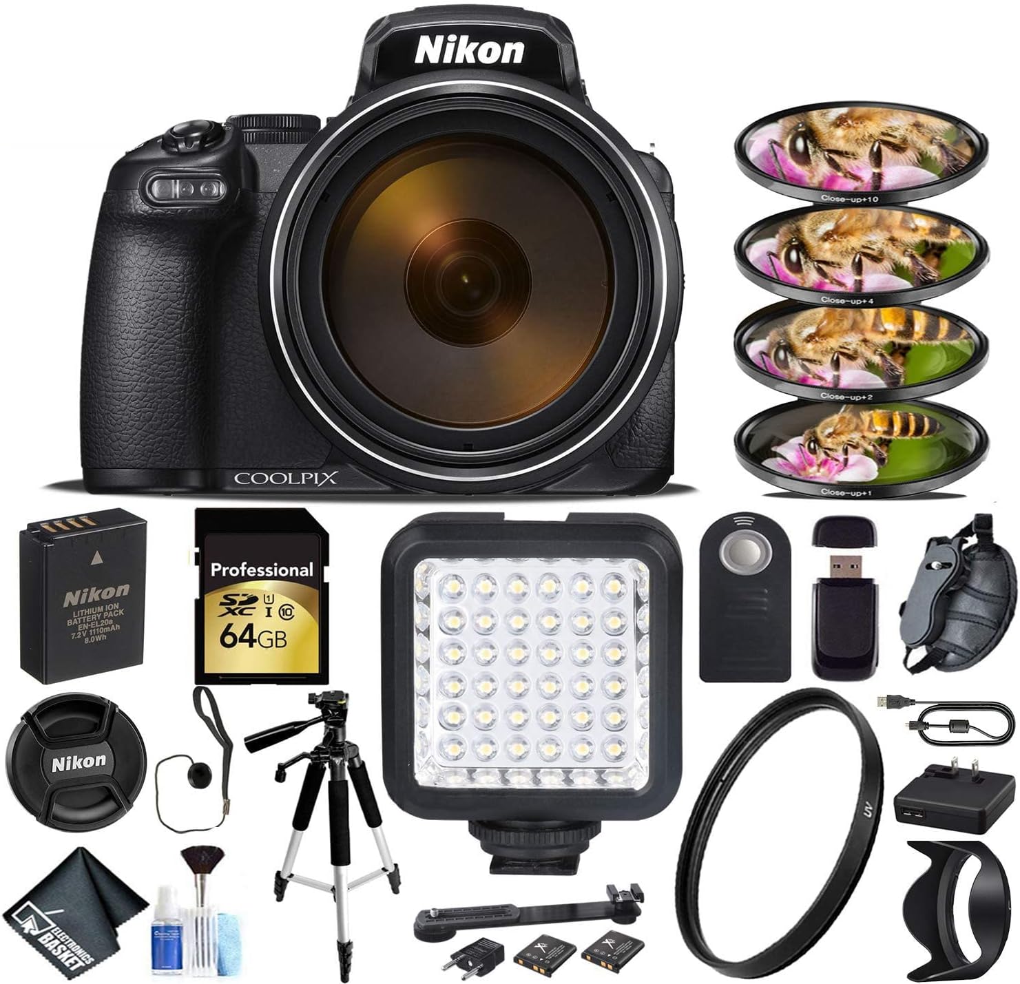 بزرگنمایی نوری دوربین دیجیتال نیکون COOLPIX P1000 16MP 125x