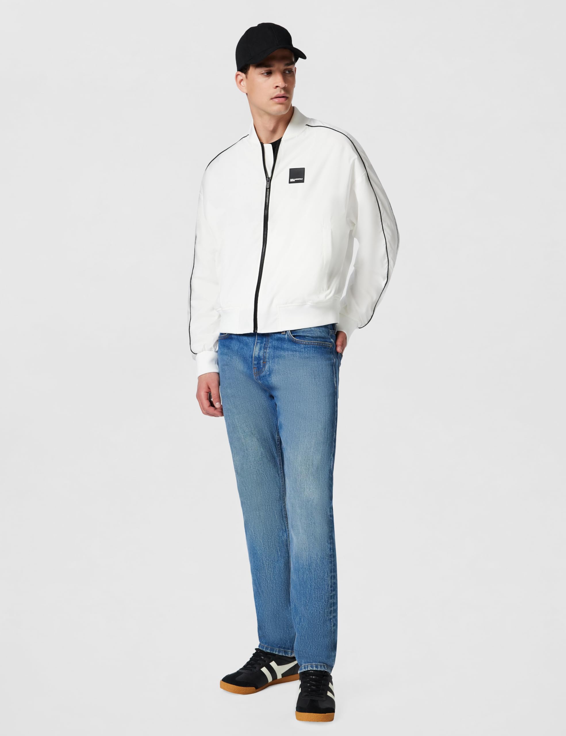 Karl Lagerfeld Jeans Herren Light Track Bomber