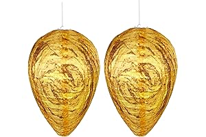 2 Pack Fake Wasp Nests: Realistic Hornet Decoy for Indoor and Outdoor Protection