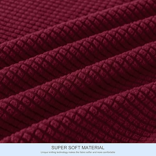 Miniatura 8 de Subrtex Paquete de 3 fundas para sillón de 7 piezas, funda elástica para sofá con fundas de respaldo separadas y fundas de cojín para sala de estar